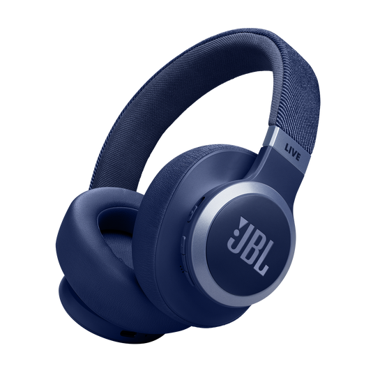 JBL Live 770NC - Blue - Wireless Over-Ear Headphones with True Adaptive Noise Cancelling - Hero image number null